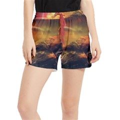 Tiger King In A Fantastic Landscape From Fonebook Runner Shorts