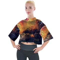 Tiger King In A Fantastic Landscape From Fonebook Mock Neck Tee