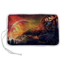 Tiger King In A Fantastic Landscape From Fonebook Pen Storage Case (s) by 2853937