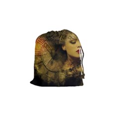 Surreal Steampunk Queen From Fonebook Drawstring Pouch (small) by 2853937