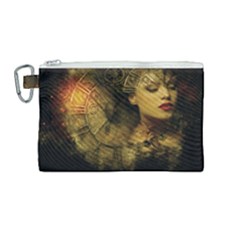 Surreal Steampunk Queen From Fonebook Canvas Cosmetic Bag (medium) by 2853937