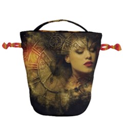 Surreal Steampunk Queen From Fonebook Drawstring Bucket Bag by 2853937