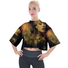 Surreal Steampunk Queen From Fonebook Mock Neck Tee by 2853937