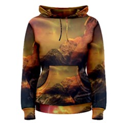 Tiger King In A Fantastic Landscape From Fonebook Women s Pullover Hoodie