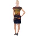 Tiger King In A Fantastic Landscape From Fonebook Cap Sleeve Bodycon Dress View2