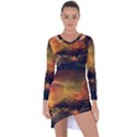 Tiger King In A Fantastic Landscape From Fonebook Asymmetric Cut-Out Shift Dress View1