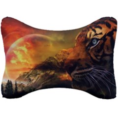 Tiger King In A Fantastic Landscape From Fonebook Seat Head Rest Cushion by 2853937