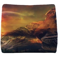 Tiger King In A Fantastic Landscape From Fonebook Seat Cushion by 2853937