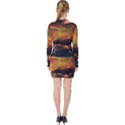 Tiger King In A Fantastic Landscape From Fonebook V-neck Bodycon Long Sleeve Dress View2