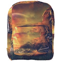 Tiger King In A Fantastic Landscape From Fonebook Full Print Backpack by 2853937