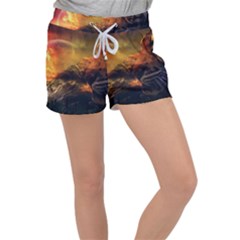 Tiger King In A Fantastic Landscape From Fonebook Velour Lounge Shorts by 2853937