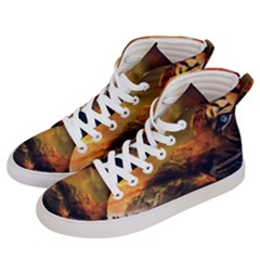 Tiger King In A Fantastic Landscape From Fonebook Women s Hi-top Skate Sneakers by 2853937