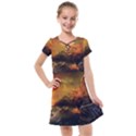 Tiger King In A Fantastic Landscape From Fonebook Kids  Cross Web Dress View1