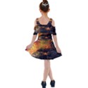 Tiger King In A Fantastic Landscape From Fonebook Kids  Shoulder Cutout Chiffon Dress View2