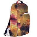 Tiger King In A Fantastic Landscape From Fonebook Double Compartment Backpack View2