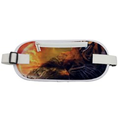 Tiger King In A Fantastic Landscape From Fonebook Rounded Waist Pouch by 2853937