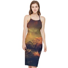 Tiger King In A Fantastic Landscape From Fonebook Bodycon Cross Back Summer Dress by 2853937