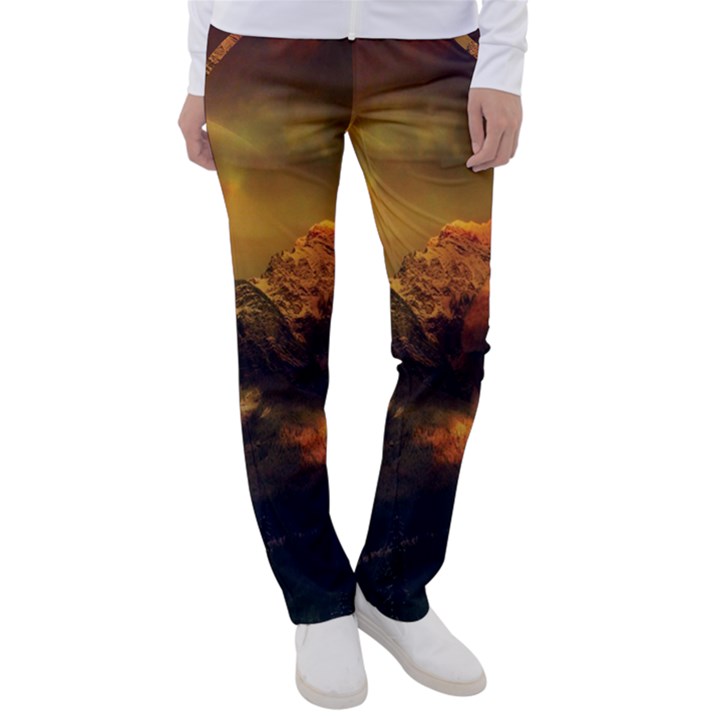 Tiger King In A Fantastic Landscape From Fonebook Women s Casual Pants