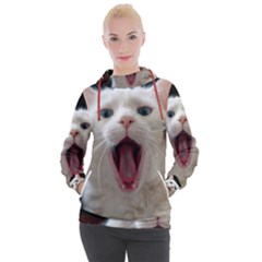 Wow Kitty Cat From Fonebook Women s Hooded Pullover by 2853937