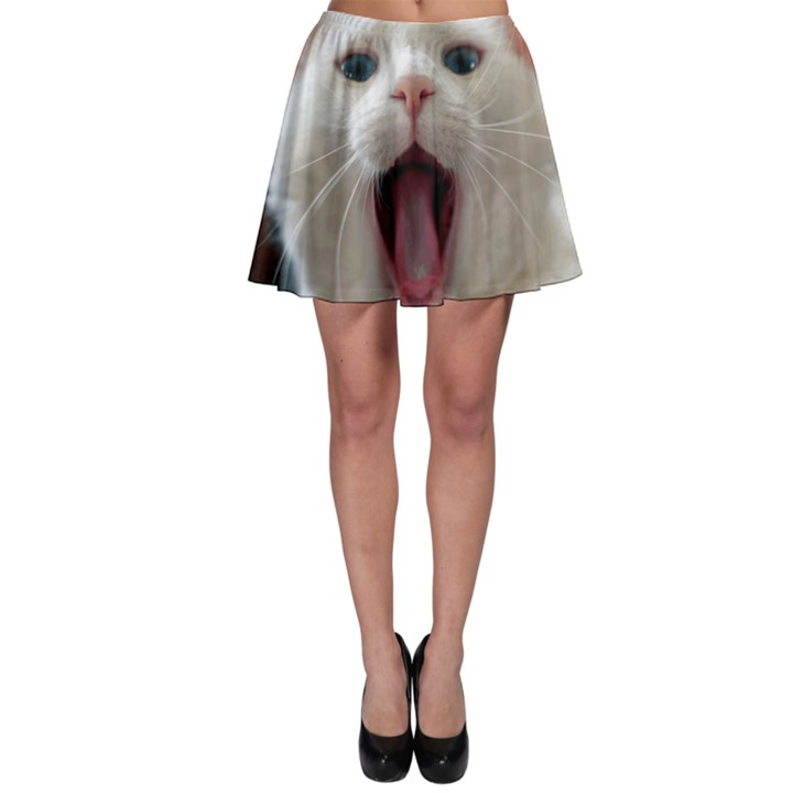 Wow Kitty Cat From Fonebook Skater Skirt