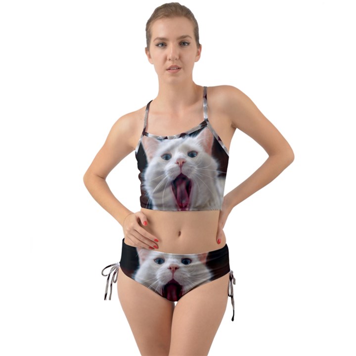 Wow Kitty Cat From Fonebook Mini Tank Bikini Set