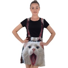 Wow Kitty Cat From Fonebook Velvet Suspender Skater Skirt by 2853937