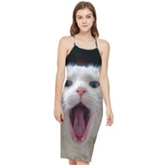 Wow Kitty Cat From Fonebook Bodycon Cross Back Summer Dress