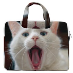 Wow Kitty Cat From Fonebook Macbook Pro Double Pocket Laptop Bag