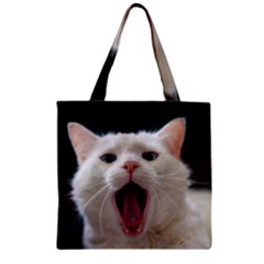 Wow Kitty Cat From Fonebook Zipper Grocery Tote Bag by 2853937