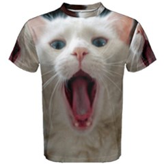 Wow Kitty Cat From Fonebook Men s Cotton Tee by 2853937