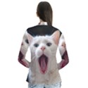 Wow Kitty Cat From Fonebook Drape Collar Cardigan View2