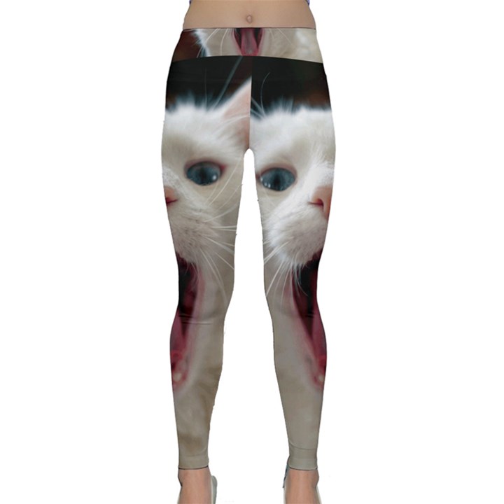 Wow Kitty Cat From Fonebook Classic Yoga Leggings