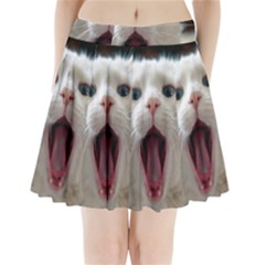 Wow Kitty Cat From Fonebook Pleated Mini Skirt by 2853937