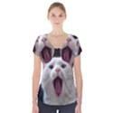 Wow Kitty Cat From Fonebook Short Sleeve Front Detail Top View1