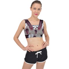 Wow Kitty Cat From Fonebook V-back Sports Bra by 2853937