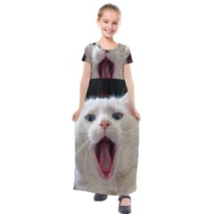 Wow Kitty Cat From Fonebook Kids  Short Sleeve Maxi Dress by 2853937