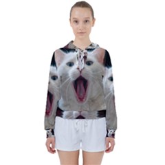 Wow Kitty Cat From Fonebook Women s Tie Up Sweat by 2853937