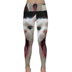 Wow Kitty Cat From Fonebook Lightweight Velour Classic Yoga Leggings by 2853937