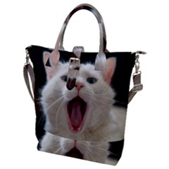 Wow Kitty Cat From Fonebook Buckle Top Tote Bag by 2853937