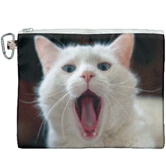 Wow Kitty Cat From Fonebook Canvas Cosmetic Bag (xxxl) by 2853937