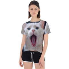 Wow Kitty Cat From Fonebook Open Back Sport Tee by 2853937