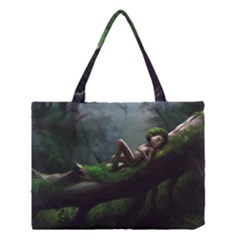 Wooden Child Resting On A Tree From Fonebook Medium Tote Bag by 2853937