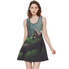 Wooden Child Resting On A Tree From Fonebook Inside Out Reversible Sleeveless Dress