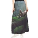 Wooden Child Resting On A Tree From Fonebook Maxi Chiffon Skirt View1