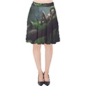 Wooden Child Resting On A Tree From Fonebook Velvet High Waist Skirt View1