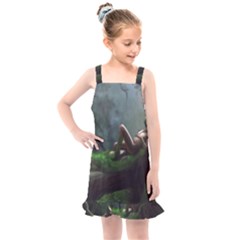 Wooden Child Resting On A Tree From Fonebook Kids  Overall Dress