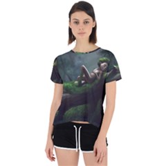 Wooden Child Resting On A Tree From Fonebook Open Back Sport Tee