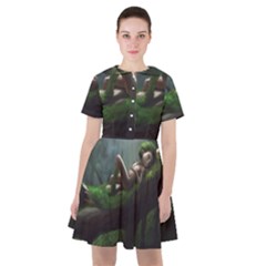 Wooden Child Resting On A Tree From Fonebook Sailor Dress by 2853937