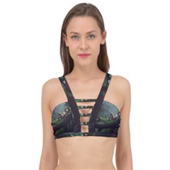 Wooden Child Resting On A Tree From Fonebook Cage Up Bikini Top by 2853937