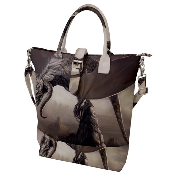 Lord Of The Dragons From Fonebook Buckle Top Tote Bag